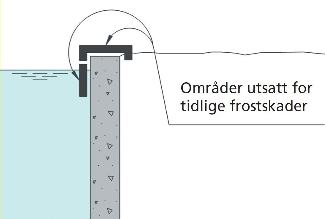 Figur 24: Frostskader på buedammer