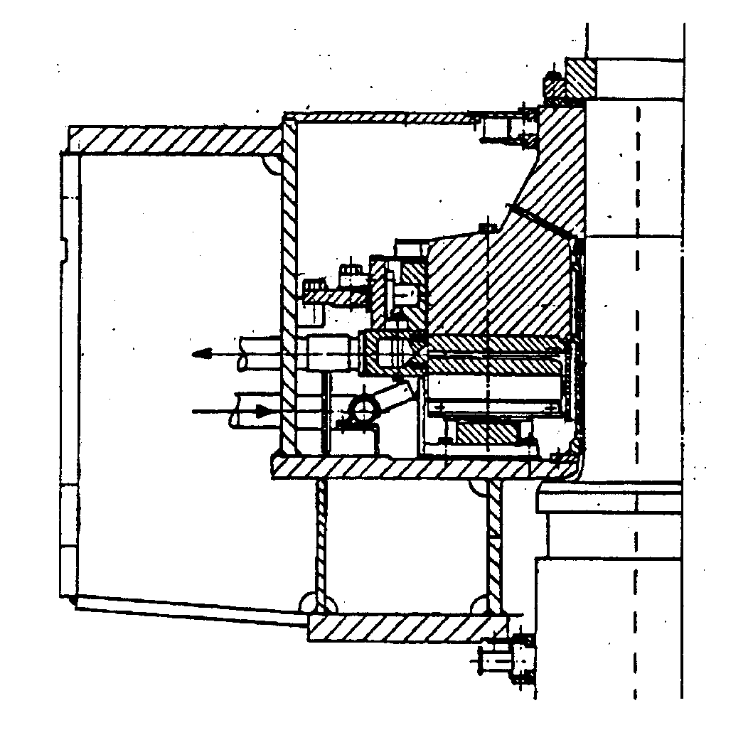 Figur 24: Kombinert lager, selvpumpende utførelse (Brown Boveri type B)