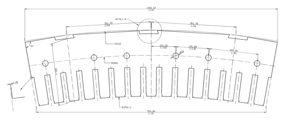 Figur 3: Statorblikksegment