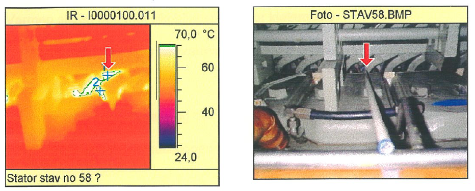 Figur 8: Eksempler på termografering