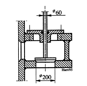 Figur 3: Vertikalsnitt gjennom fylleventil